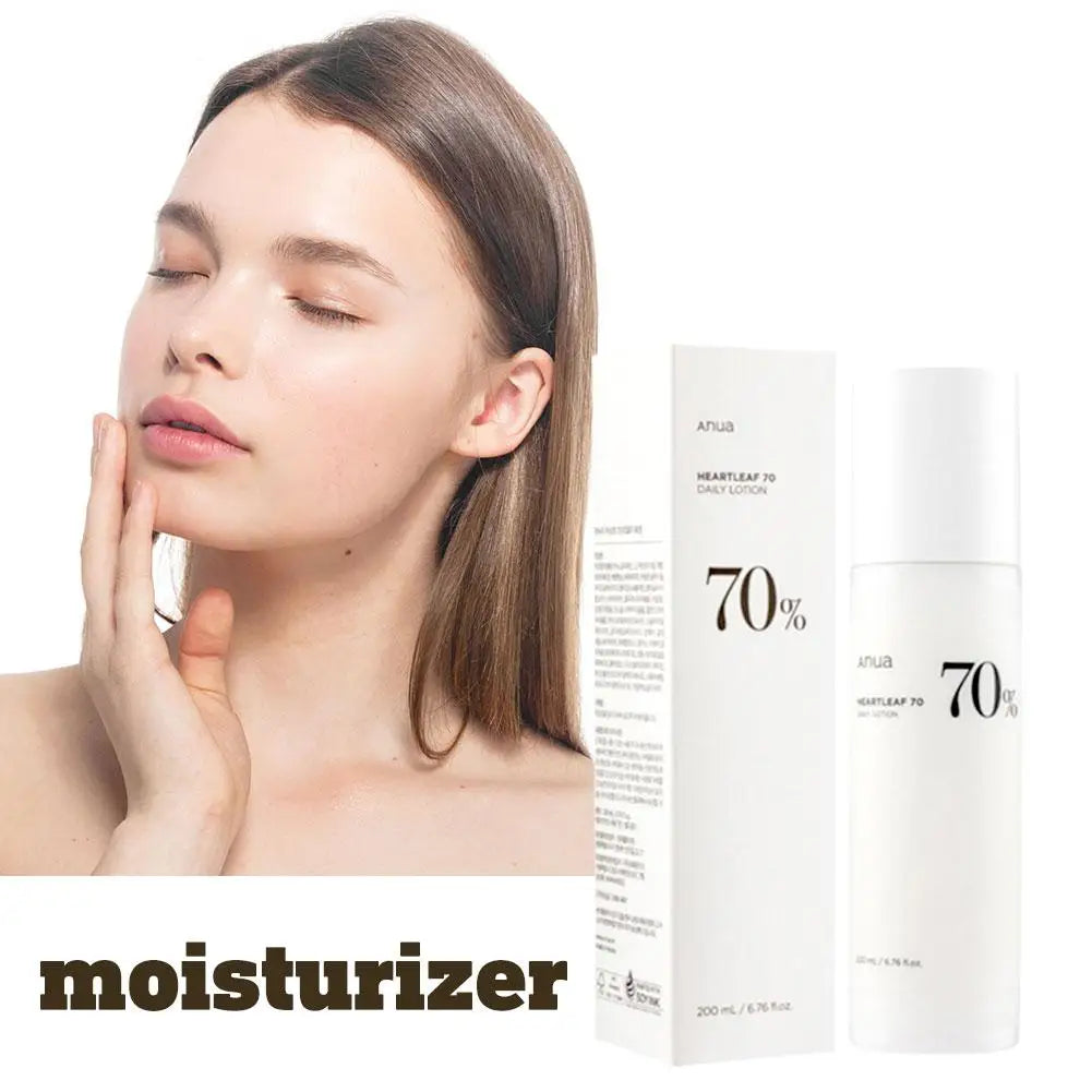Anua Heartleaf 70% Lotion 200ML, Face Moisturizer with Hyaluronic Acid for Sensitive Skin, Lightweight, Korean Skin Care
