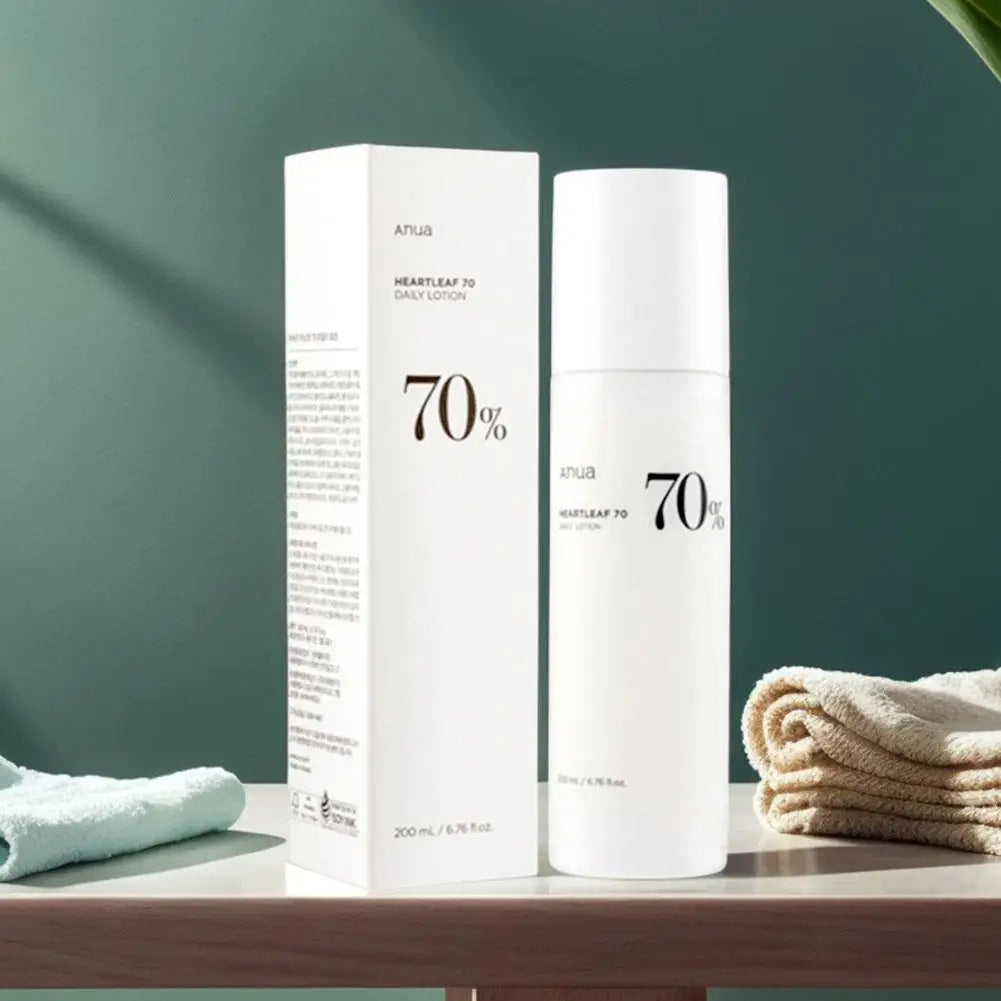 Anua Heartleaf 70% Lotion 200ML, Face Moisturizer with Hyaluronic Acid for Sensitive Skin, Lightweight, Korean Skin Care