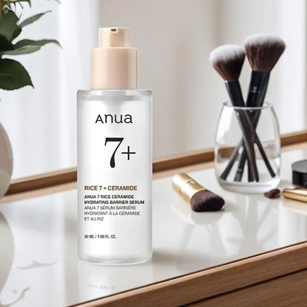 Anua Rice 7% Ceramide Deep Moisturizing Serum Brightening Skin Soothing Repairing Skin Barrier Essence Improving Skin Skincare