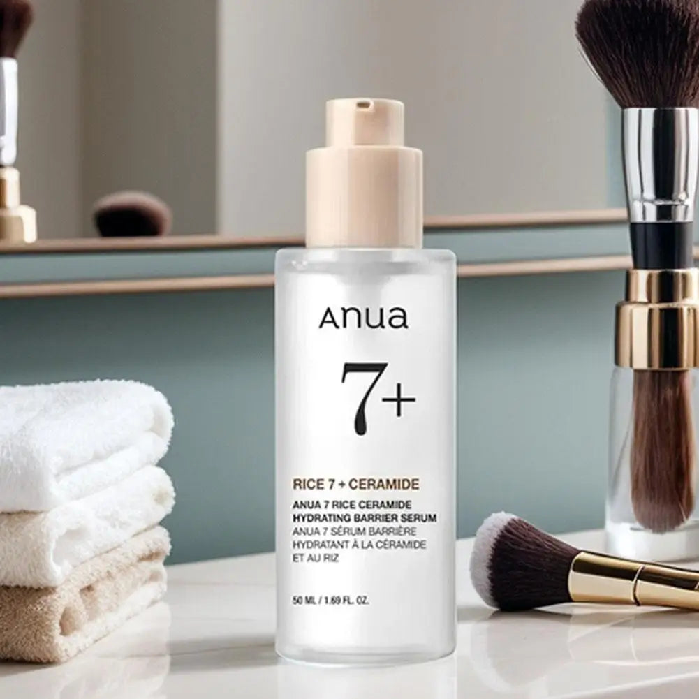 Anua Rice 7% Ceramide Deep Moisturizing Serum Brightening Skin Soothing Repairing Skin Barrier Essence Improving Skin Skincare
