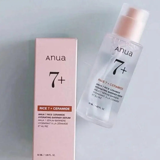 Anua Rice 7% Ceramide Deep Moisturizing Serum Brightening Skin Soothing Repairing Skin Barrier Essence Improving Skin Skincare
