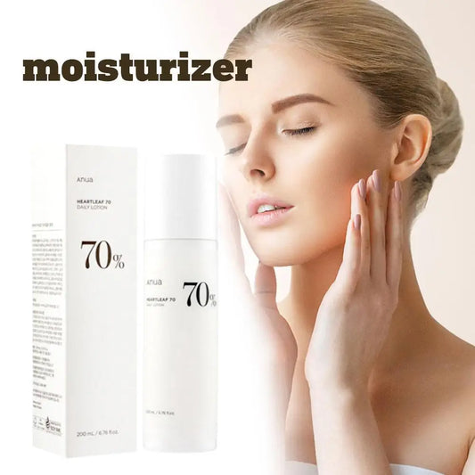 Anua Heartleaf 70% Lotion 200ML, Face Moisturizer with Hyaluronic Acid for Sensitive Skin, Lightweight, Korean Skin Care