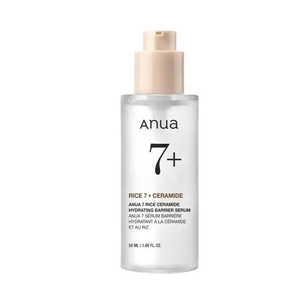 Anua Rice 7% Ceramide Deep Moisturizing Serum Brightening Skin Soothing Repairing Skin Barrier Essence Improving Skin Skincare